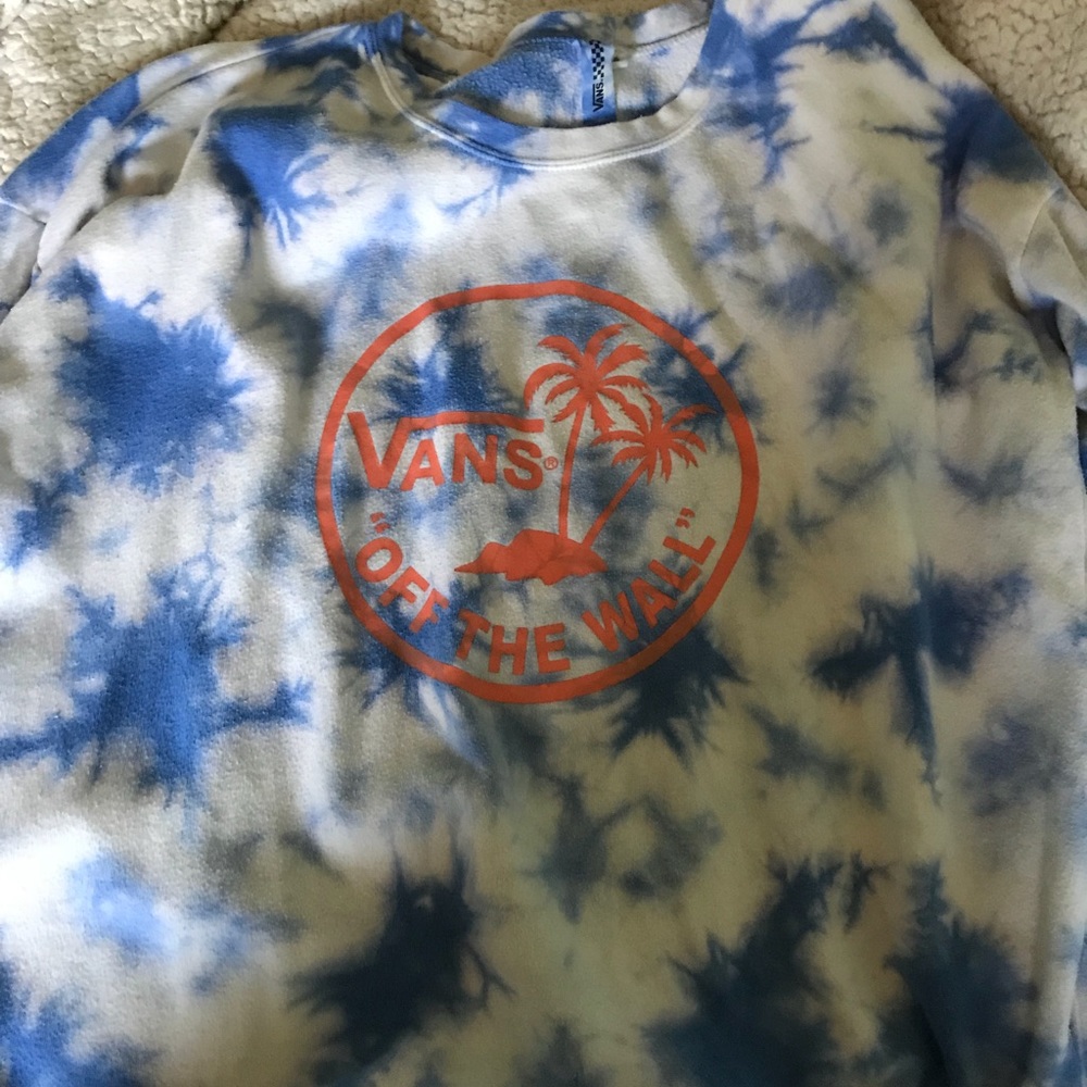 vans tie dye sweater